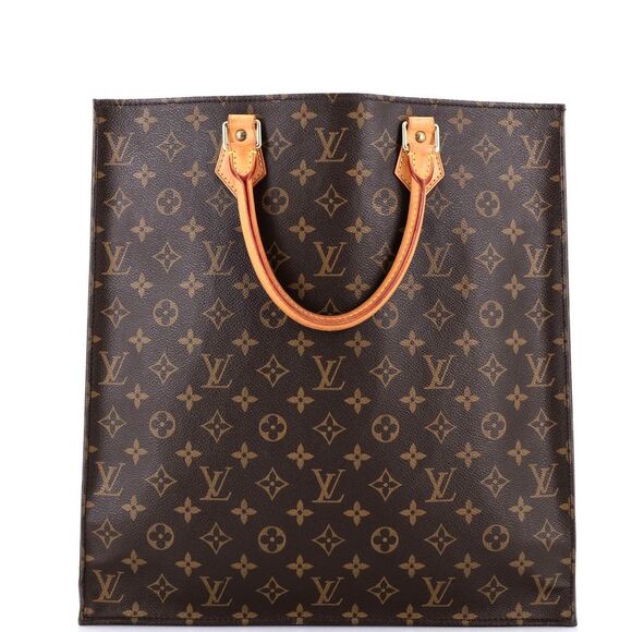 Louis Vuitton Vintage Sac Plat Bag Monogram Canvas Brown